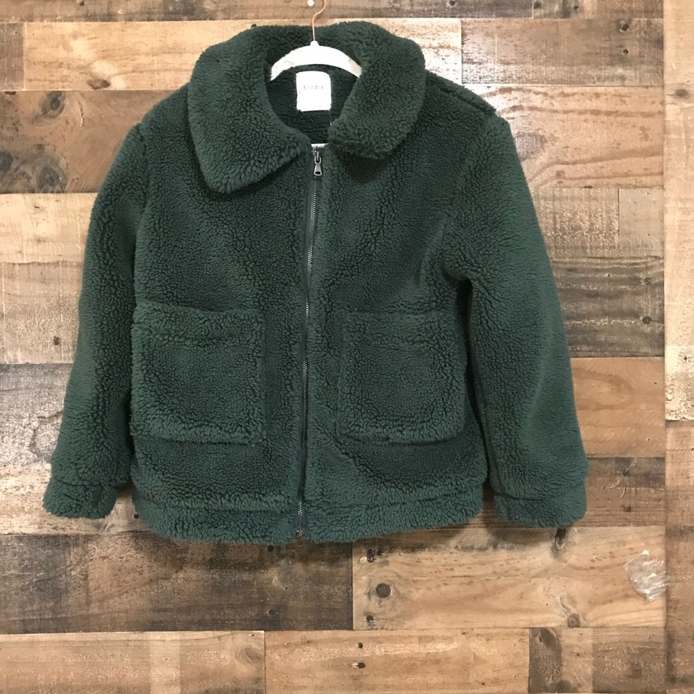 Elodie Emerald Green Teddy Jacket